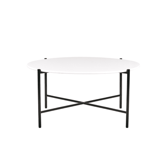 Black white cross coffee table